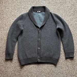 *Luxury* Cellini Men’s Wool Shawl Collar Cardigan Sweater Eu 54 US L XL